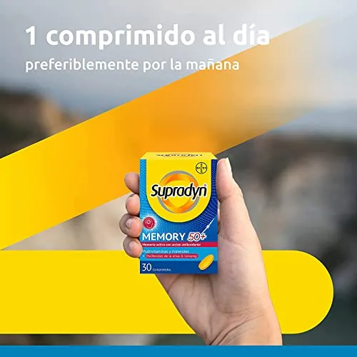 Supradyn ▫️ Memory 50+, 30 comprimidos, com ginseng, sem glúten, sem lactose 3