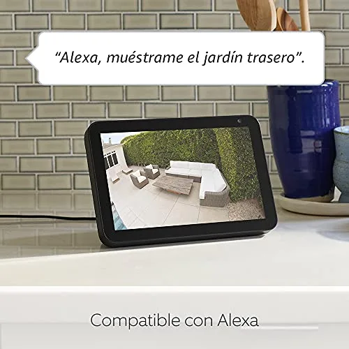 Ring ▫️ Câmara Plus com holofotes com fio (Floodlight Cam Wired Plus) | Câmara de vigilância exterior Wi-Fi com vídeo HD, comunicação bidirecional, holofotes LED, sirene integrada | 30 dias grátis Home 8