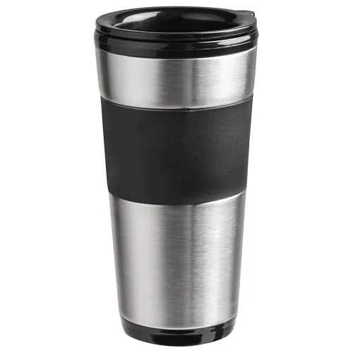 Bestron ▫️ Máquina de café máquina de café por gotejamento com chávena isolada, para café de filtro moído, 2 chávenas grandes, 750 watts, aço inoxidável, 0,42 litros, cor: preto 6