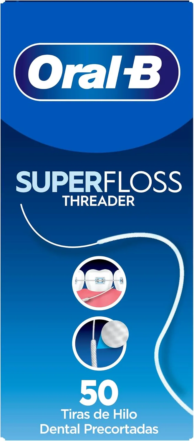 Oral-B ▫️ Superfloss - Passador de Fio Dental, 50 fios pré-cortados