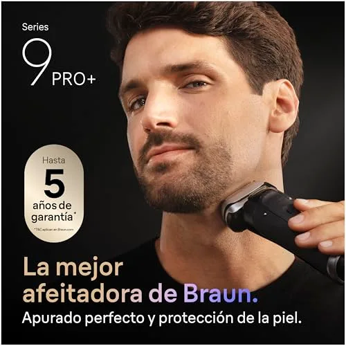 Braun ▫️ Series 9 Pro+ Máquina de barbear elétrica para homem, 9660CCPS, Preto 2