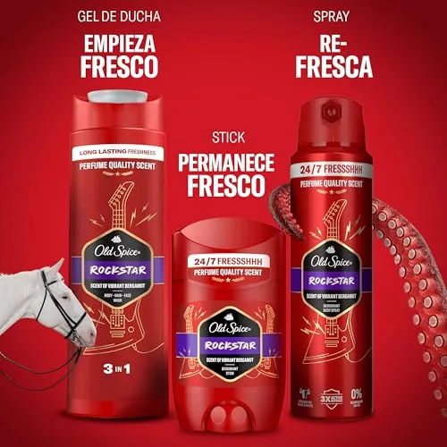 Olay ▫️ Old Spice Tomorrowland Gel de Banho e Champô 3 em 1 para Homem, 4x400 ml 4