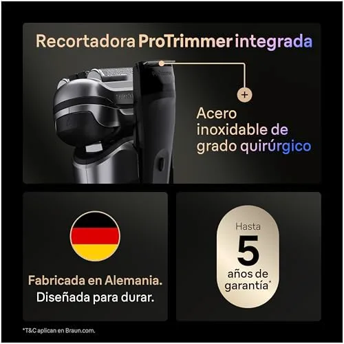 Braun ▫️ Series 9 Pro+ Máquina de barbear elétrica para homem, 9617PSI, Prateada 5