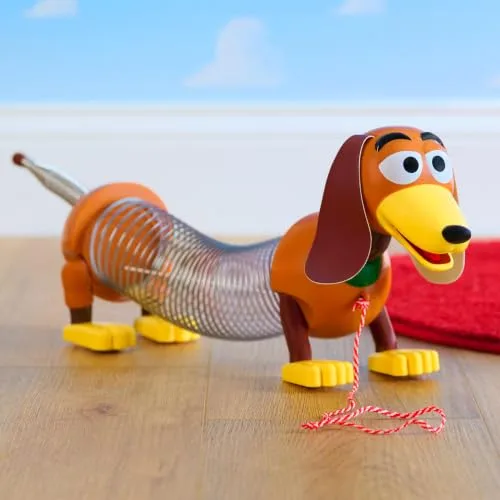 Just Play ▫️ Cão de brincar elástico «Slinky Dog Pull Toy» da série «Toy Story» da Disney•Pixar, brinquedo elástico para puxar destinado a meninos e meninas, brinquedos para crianças a partir dos 18 meses 3