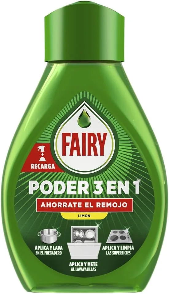 FAIRY ▫️ Power No Soak Lemon Refil Spray, Loiça & Cozinha, À prova de gordura, 500ml