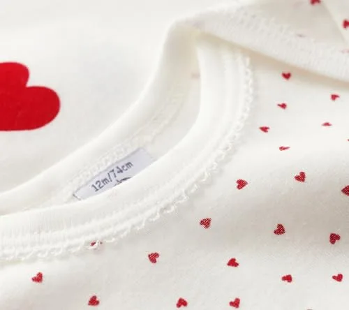 Petit Bateau ▫️ A00bb Body às riscas de manga curta para bebé - meninas (conjunto de 3) 4