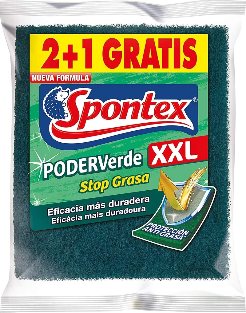 Spontex ▫️ Esponja «Poder Verde» XXL 70 g