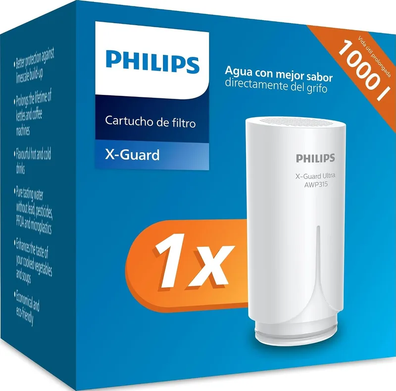 PHILIPS ▫️ Cartucho de filtro Water Ontap AWP305/10, MICROFILTRAÇÃO, Embalagem de 1, capacidade de filtração de 1000 L, filtra SEDIMENTOS, CLORO e outras substâncias que alteram o sabor