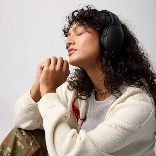 Skullcandy ▫️ Auscultadores sem fios Bluetooth Crusher EVO, graves multissensoriais, ajuste sobre a orelha com isolamento acústico, 40 horas de autonomia - Preto 4