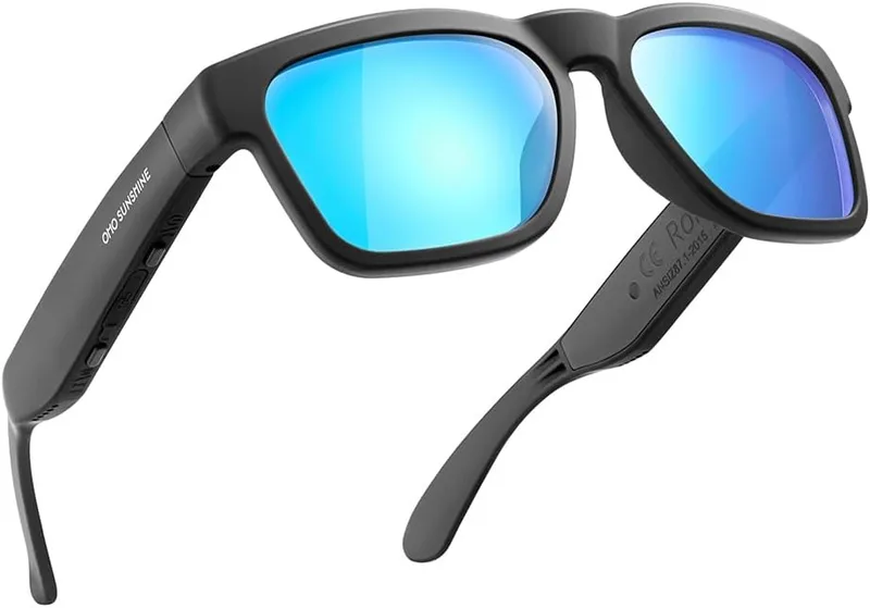 OhO sunshine ▫️ OhO - Óculos inteligentes unissexo polarizados com altifalante Bluetooth, proteção contra raios ultravioleta para atletismo e atividades ao ar livre e controlo por voz