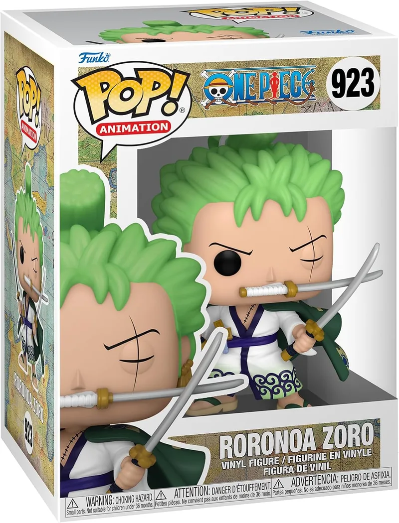 Funko ▫️ Pop! Animation: One Piece - Roronoa Zoro - Figura de Vinil Colecionável - Ideia para Prenda - Mercadoria Oficial - Brinquedos para Crianças e Adultos - Fãs de Anime - Figura Modelo para Coleccionadores e Expositores
