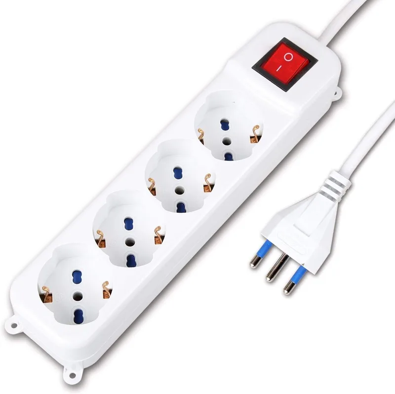 tempo di saldi ▫️ PERÍODO DE SALDOS: Extensão elétrica com 4 tomadas Schuko e interruptor de ligar/desligar