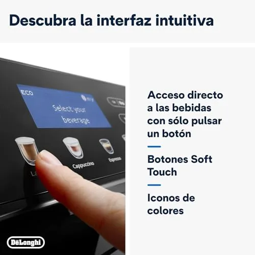 De'Longhi ▫️ Eletta Evo - Máquina de café superautomática para 6 bebidas, preta 6