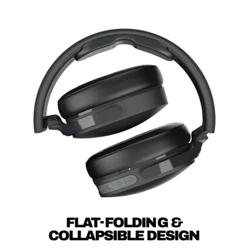 Skullcandy ▫️ Auscultadores sem fios Bluetooth Hesh EVO, tipo over-ear, isolamento acústico, 36 horas de autonomia, design leve e dobrável - Preto 4