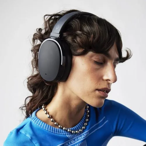 Skullcandy ▫️ Auscultadores sem fios Bluetooth Hesh EVO, tipo over-ear, isolamento acústico, 36 horas de autonomia, design leve e dobrável - Preto 5
