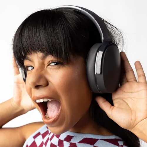 Skullcandy ▫️ Auscultadores sem fios Bluetooth Hesh EVO, tipo over-ear, isolamento acústico, 36 horas de autonomia, design leve e dobrável - Preto 6