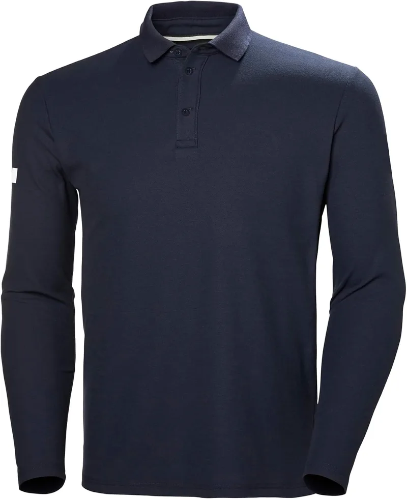 Helly Hansen ▫️ Crewline LS Polo - Camisa Polo para Homem