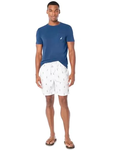 Nautica ▫️ Calções de banho Quick Dry com padrão clássico de âncoras por toda a peça - Calções de banho para homem 2