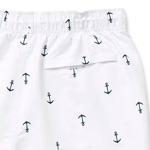 Nautica ▫️ Calções de banho Quick Dry com padrão clássico de âncoras por toda a peça - Calções de banho para homem 6