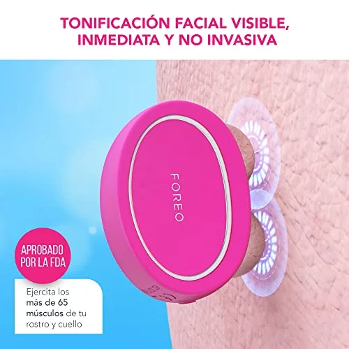 FOREO ▫️ BEAR - Aparelho elétrico de massagem facial com microcorrentes - Define o contorno da mandíbula - Lifting facial não invasivo - Antirrugas - Seguro e indolor - Fúcsia 2