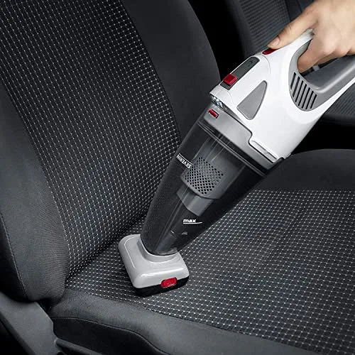 Severin ▫️ Aspirador de mão 4 em 1 a bateria, aspirador sem fio para o carro, pêlos de animais de estimação e líquidos, aspirador potente, até 30 minutos, branco, cinzento e vermelho, HV 7146 2