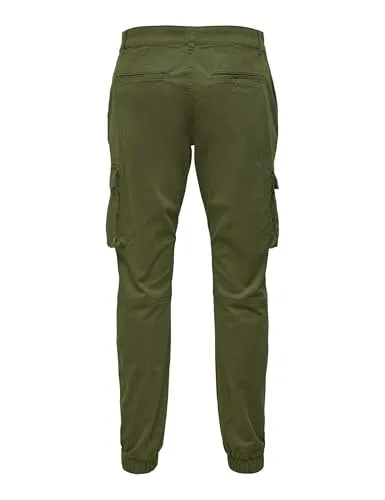 Only & Sons ▫️ Calças Cargo – Calças Cargo ONSCAM de corte cónico 3