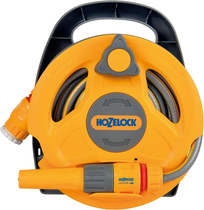 Hozelock ▫️ Título Micro Reel com 10 m de mangueira leve e de pequeno diâmetro, perfeito para pequenos jardins e quintais.