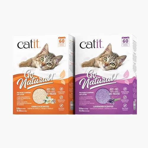 Catit ▫️ Go Natural! Areia de Ervilhas, Aroma a Baunilha 5,6 kg 2
