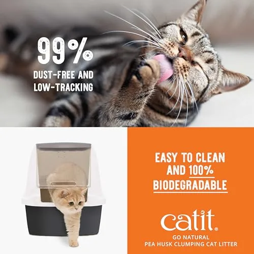 Catit ▫️ Go Natural! Areia de Ervilhas, Aroma a Baunilha 5,6 kg 5