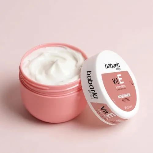 Babaria ▫️ Creme Hidratante Corporal com Vitamina E | Creme Hidratante para Peles Normais e Secas | Creme Corporal 400 ml 100% Vegano | Creme Hidratante Corporal para Uso Diário 5