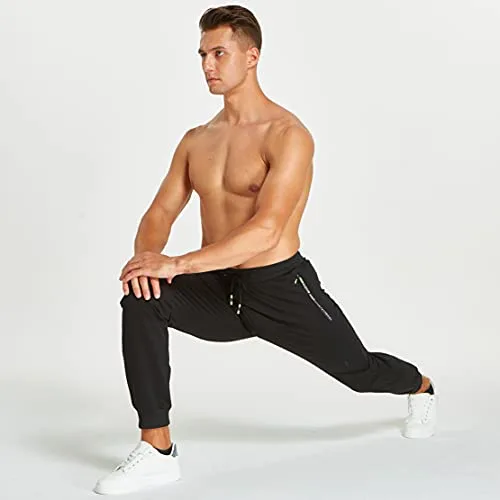 ZOXOZ ▫️ Calças Casuais para Homem Calças de Fato de Treino em Algodão com Cintura Elástica 5