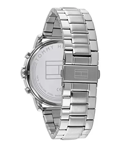 Tommy Hilfiger ▫️ Relógio analógico de quartzo multifunções para homem, com bracelete em aço inoxidável ou pele 3