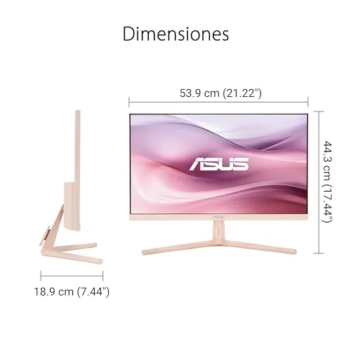 ASUS ▫️ VU249CFE-P - Monitor de jogos Eye Care de 24 polegadas, FHD (1920 x 1080), IPS, 100 Hz, IPS, Adaptive-Sync, USB Tipo C, DisplayWidget Center, EyeCare Plus - Cor rosa 7