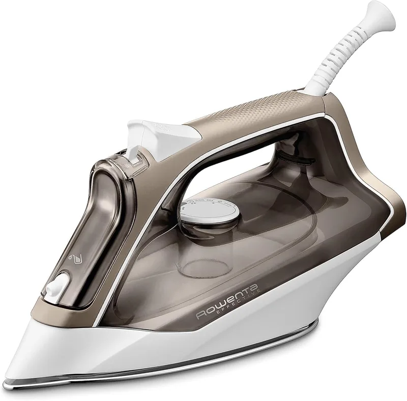 Rowenta ▫️ Effective +, ferro a vapor 2400 W, 120 g/min de curso de vapor, definições fáceis de utilizar, vapor automático, Autosteam, Microsteam 300 placa de base em aço inoxidável, DX1635