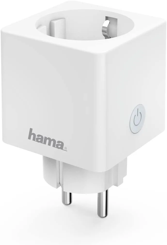 Hama ▫️ Mini ficha inteligente, mede o consumo de energia, programa ligar/desligar, poupança de energia, compatível com Alexa e Google Home