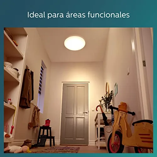 Philips ▫️ Luminária de teto Shan, candeeiro LED funcional, cor branca, luz branca quente, 12 W - 27 K 5
