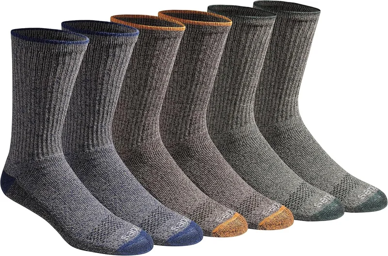 Dickies ▫️ Meias curtas Dri-tech Essential Moisture Control, disponíveis nos tamanhos M-XXL (6, 12 pares) – Meias para homem