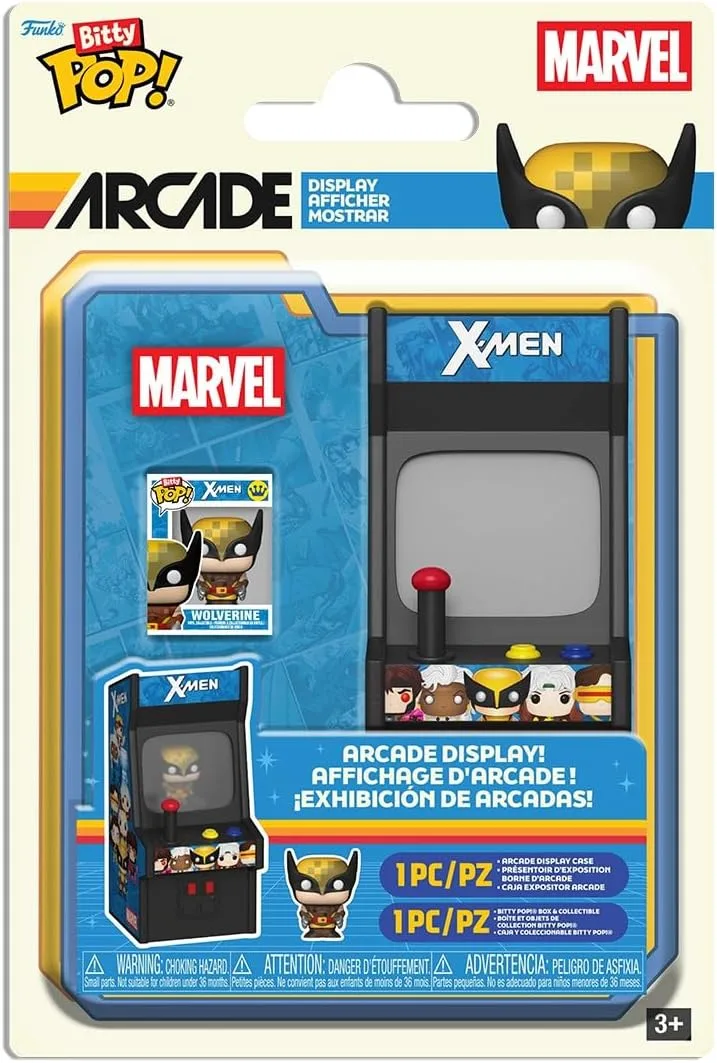Funko ▫️ Bitty Pop! Cabine de arcada: Marvel X-Men - Wolverine