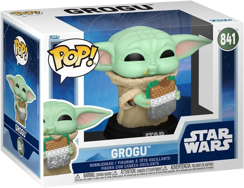 Funko ▫️ Pop! Star Wars: The Mandalorian e Grogu - Grogu - Figura de vinil colecionável - Ideia para presente - Produto oficial - Brinquedos para crianças e adultos - Figura para colecionadores