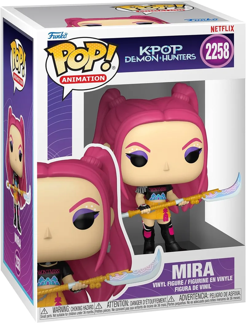 Funko ▫️ Pop Animation: KPOP Demon Hunters - Mira - Figura de Vinil Colecionável - Ideia para Prenda - Mercadoria Oficial - Brinquedos para Adultos e Crianças - Fãs de Cinema