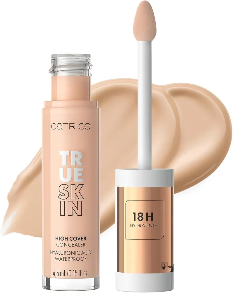 Catrice Cosmetics ▫️ CATRICE True Skin High Cover Concealer 010 Cool Cashmere – Alta cobertura e hidratação – Acabamento natural e mate, sem efeito máscara – Maquilhagem vegana e resistente à água – 4,5 ml