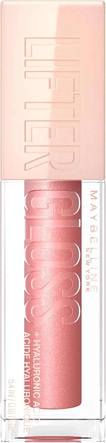 MAYBELLINE ▫️ New York, Lifter Gloss, Brilho para os Lábios Sem Toque, Hidratação Intensa e Reabastecimento, Fórmula com Ácido Hialurónico, na tonalidade 03 Moon