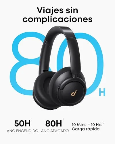 Soundcore ▫️ Q30 da Anker: Auscultadores Bluetooth com ANC híbrida, Hi-Res, 50 horas 4