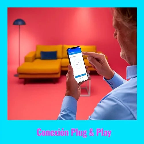 WiZ ▫️ Lâmpada LED inteligente Wi-Fi, tipo vela, 4,9 W (equivalente a 40 W), casquilho E14, luz branca e colorida, com tecnologia SpaceSense e compatível com a Alexa e o Google Home - Conjunto de 2 4