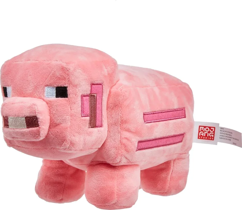 Mattel ▫️ Minecraft: Peluche básico de personagem, brinquedos colecionáveis inspirados no videojogo, para meninos, meninas e fãs a partir dos 3 anos, HBN42