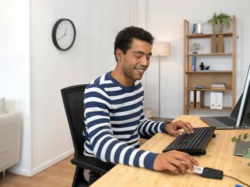 Trust ▫️ Leitor de cartões de identificação eletrónicos USB Primo, preto 6