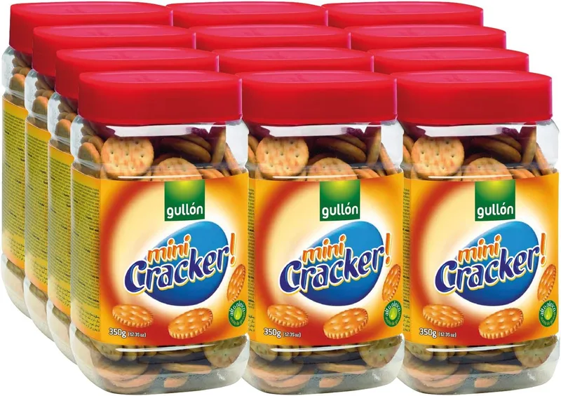 Gullón ▫️ Mini Crackers 350G - [EMBALAGEM de 12] Total: 4,2 kg