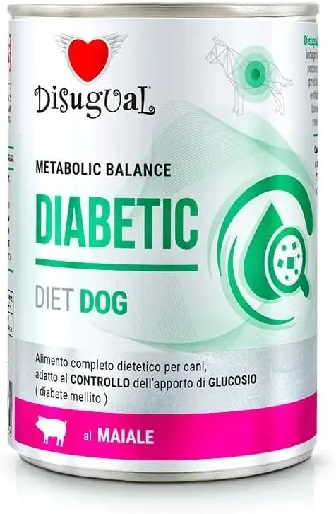 Disugual Toy ▫️ DISUGUAL Dieta Cão Diabético Carne de Porco 6X400GR