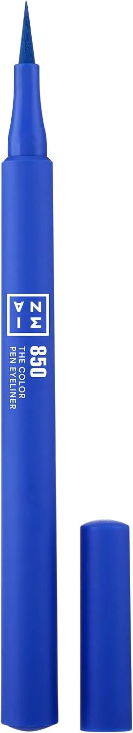 3ina ▫️ The Color Pen Eyeliner 850 - Delineador azul - Líquido mate