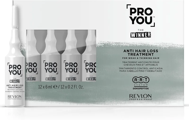 REVLON PROFESSIONAL ▫️ ProYou Care Tratamento Antiqueda 6 x 12 ml, Branco, Baunilha, 72 mililitros